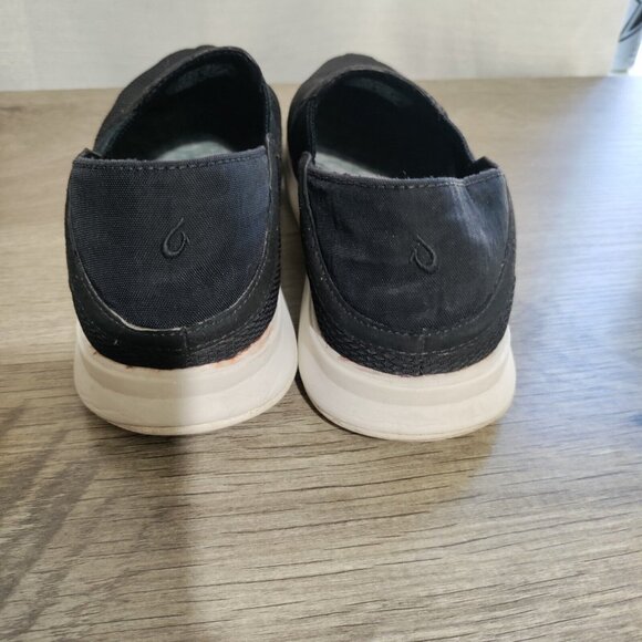 OluKai‎ Ki'hele Slip On Sneaker - Black  Woman's Size 8 - Picture 4 of 10